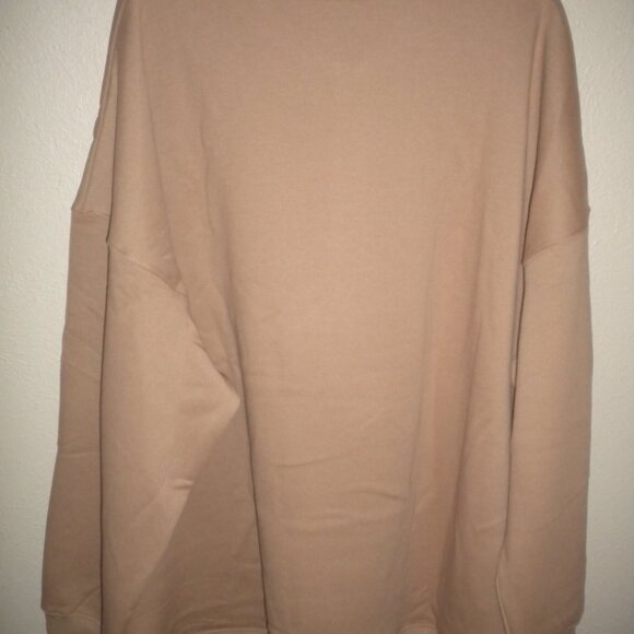 Mondetta Women's Plus Size 2X Natural Collared Pullover Sweatshirt NWT - Picture 5 of 5